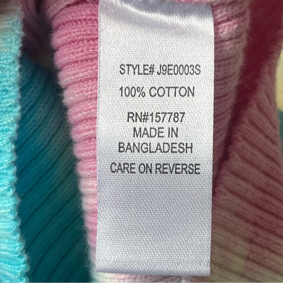 Jolie & Joy Tie Dye Cropped Sleeveless Square-Neck Crop Top and Skirt Set Size M - Picture 10 of 10